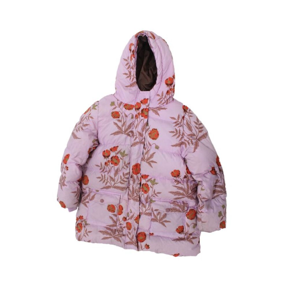 Pink Chicken Girls Front Zip Long Sleeve Quilted Floral Jacket Pink Red Size 8